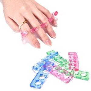 Separador de Dedos de Silicona Suave con 5 Orificios, Espaciador para el Cuidado de los Pies y Dedos, Herramientas para Manicura y Pedicura - Product Image 6
