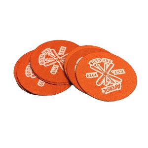 Étiquette de vêtement brodée en 3D stéréoscopique en forme de flamant rose avec bordure Merrow, patch tissé thermocollant - Product Image 2
