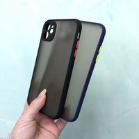 Coque de téléphone hybride en TPU et PC mat translucide de couleur mixte tendance pour Xiaomi Poco X3 NFC Samsung Note 20 Pro