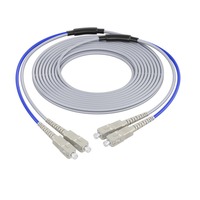 Kabel Patch Fiber Optik Nokoxin Multi Mode LC/SC/FC Duplex Berlapis Baja OM2 PC Polished