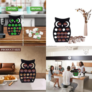Organizador de Cápsulas de Café de Madera Reutilizable con Forma de Búho, 18 Piezas, para Almacenar Cápsulas de Café - Product Image 5