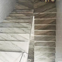 Azulejos de suelo de mármol blanco Guangxi y bañera blanco natural con vetas grises losa económica para encimeras de Villa