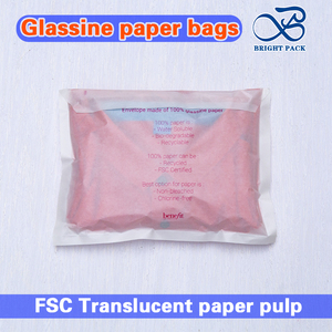 Ready to Ship 100% Recyclable Translucent Glassine Paper Bag for Clothing Waxed Envelope Paper Bag for Snack Self Sealing Bag