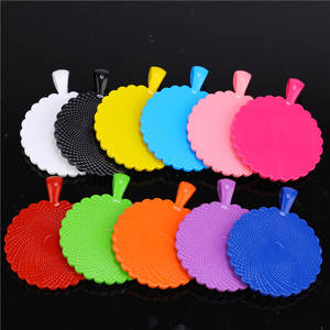 Accessoires de bijoux DIY avec base ronde en alliage de 25 mm incrustée de diamants colorés et pierre précieuse. Rétention de la couleur des matériaux - Product Image 2