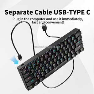 ZIFRIEND H61k 60 Percent 61 Keys Blue Switch Red Gaming Laptop Computer Mechanical <b>Keyboard</b> for Pc English Layout Precision-engi - Product Image 2