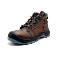Chaussures de sécurité en tissu Oxford et cuir Crazy Horse, anti-perforation, anti-choc, avec embout en acier pour la protection industrielle