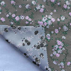 Tela Jacquard con brocado para vestido de mujer, tejido de poliéster teñido con bonito diseño personalizado Floral, 100% - Product Image 3