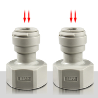 Raccord à poussée rapide pour adaptateur de coupleur de fût de tuyau de bière 3/8 "connecteur Speedfit en plastique à joint rapide pneumatique pour ligne de bière