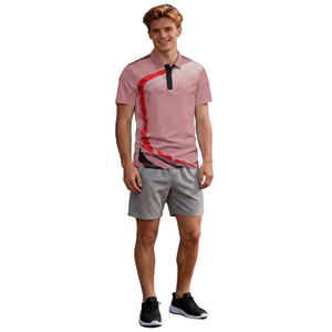 Custom Sublimation Jersey | Men's Casual Button <b>Polo</b> Shirt Short Sleeve Sportswear | Quick Dry Polyester Cotton Printed Apparel - Product Image 5