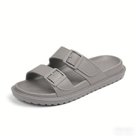 Sandalias EVA Blancas Puras de Nuevo Diseño 2026 para Mujer y Hombre, Sandalias Ajustables con Doble Correa, Antideslizantes, Suela Blanda, para Playa, al por Mayor