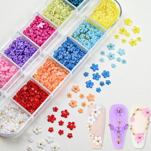 12 Rejillas <span class=keywords><strong>de</strong></span> Adornos 3D para <span class=keywords><strong>Uñas</strong></span> con <span class=keywords><strong>Flores</strong></span> Acrílicas, Accesorios Lindos para Manicura, Decoraciones <span class=keywords><strong>de</strong></span> Bolas <span class=keywords><strong>de</strong></span> Acero Doradas y Plateadas, Suministros <span class=keywords><strong>de</strong></span> Plástico para <span class=keywords><strong>Uñas</strong></span> - Product Image 3