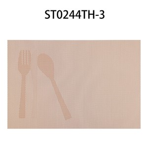 Eco-Friendly <b>Woven</b> PVC Table Mat Easy-to-Clean PU Kids Kitchen Mat for Dining Wholesale Wedding Decoration Coffee Mat <b>Coasters</b> - Product Image 2