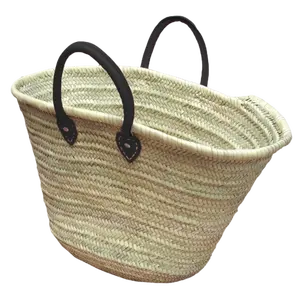 Оптовая продажа, марокканские корзины, пляжная сумка ручной работы, легко носить с собой, большой размер, вязаная сумка для женщин