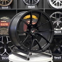 VX Wheels 19 20 21 Zoll 5x114.3 Gestaffelte Tiefkonkave Gebürstete Silberne VS-5RS 5-Speichen Geschmiedete Felgen für Ford Mustang GT Shelby