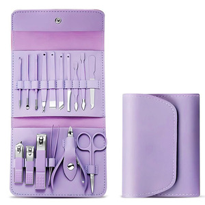 Professional 16-Piece Stainless Steel Beauty Instrument Set Manicure & Pedicure Tool Including Beauty Instruments with <b>Case</b> - Product Image 1