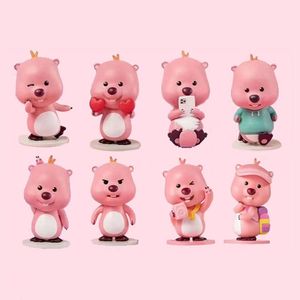 Nouveautés : Ensemble de six jouets en PVC mignons et de qualité supérieure, motif dessin animé, avec base souple et design artisanal. - Product Image 4