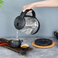 Bouilloire électrique en verre portable de 1,8 L avec éclairage LED pour la cuisine domestique – Approvisionnement direct usine