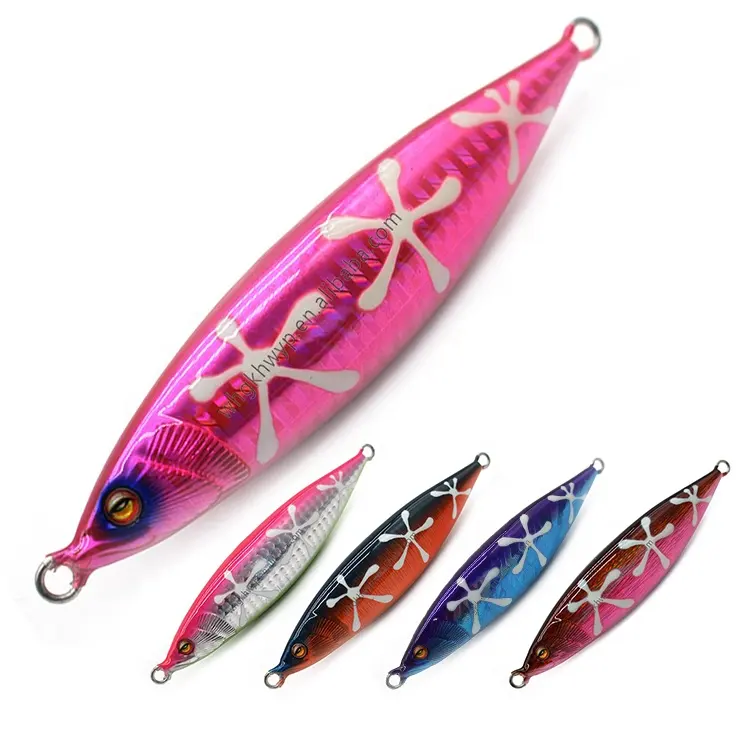 Ocean Beach Pesca Material metálico Spinner Jig lento agua salada Artificial cebo duro Jigging señuelos Señuelos de pesca