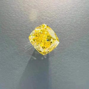 SGARIT Certified Excellent Cut <strong>Natural</strong> <strong>Diamond</strong> Cushion Cut 0.33ct SI1 Fancy Yellow <strong>Real</strong> <strong>Loose</strong> <strong>Diamond</strong> - Product Image 1
