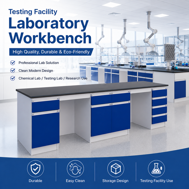High Quality Laboratory Bench Table Industrial Lab Benches Durable Lab Island Work Test Bench Price for Testing Facility