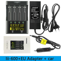 LiitoKala Lii-600 Chargeur De Batterie Pour Batterie Li-ion 3.7V et NiMH 1.2V batterie Adapté pour 18650 26650 21700 26700 AA + 12V5A adaptateur
