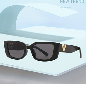 Z118 Lunettes de soleil de luxe unisexes pour hommes et femmes, lunettes de soleil surdimensionnées, monture carrée vintage - Product Image 2