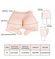 Femme Butt-lifting Fesses 3cm Shaper Wear Black Girl Grosses Fesses et Hanches Silicone Panty Fesses Pants