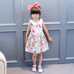 2020 algodón infantil bebé niñas loto hoja <span class=keywords><strong>collar</strong></span> punto volantes recién nacido niños pequeños mangas casual ropa para niños - Product Image 1