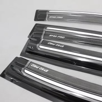 Protector Solar de Alta Calidad para Puerta de Coche, Visera Negra de PC/PMMA, Deflector de Viento y Lluvia, Decoración para Mazda BT-50 2011-2016