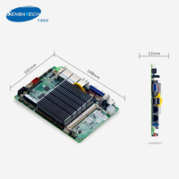 Carte mère industrielle miniature 3,5 pouces avec 2 ports LAN, processeur Celeron J3710, DDR3L jusqu'à 8 Go, 6 ports COM, 7 ports USB, carte SIM, Mini-PCIE, PS2 intégrés