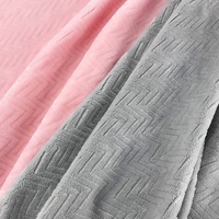 Tissu polaire en flanelle KINGCASON confortable, anti-boulochage, de haute qualité, 230 GSM, simple face, doux au toucher, pour textiles de maison