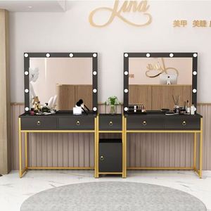 Tocador con Espejo de Lujo Ligero 2024, Color Blanco, Trece Cajones, Muebles con Espejo para Sala de Estar, Tocador, Cómoda, Mesita de Noche - Product Image 4