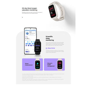 Xiaomi Smart Band 9アクティブ新しいAMOLEDディスプレイシリコンブレスレットiOS/Android心拍数コール利用可能ブラックピンクベージュホワイト - Product Image 3