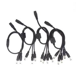 12V DC Power Splitter CABLE ตัวเชื่อมต่อตัวเมียอะแดปเตอร์<span class=keywords><strong>2</strong></span>/<span class=keywords><strong>3</strong></span>/4/5/6/8ทางยาว5.5x2.1มม. 40ซม. - Product Image 2