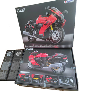 1/6 HAYABUSA-BUSA mô hình xe máy tự làm khối xây dựng Bộ cada c64051w đua xe đồ chơi gạch hyperbike - Product Image 5