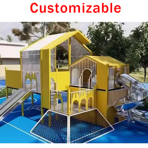 ANSI/svia Modular trẻ em sân chơi ngoài trời thiết bị thép trượt cho trẻ em trong sân chơi thiết lập - Product Image 5