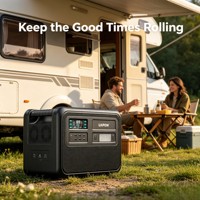 Batería LiFePO4 de 4020 Wh, 1200 W, 10 000 ciclos. Entrada de CA rápida de 1200W. 3*AC Onda sinusoidal pura. Máquina Ideal para Energía Fuera de la Red
