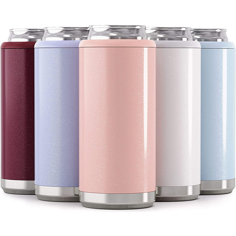 Factory Price Eco Friendly Stainless Steel Cola Cooler Reusable Skinny Can Cooler Beverage Cooler