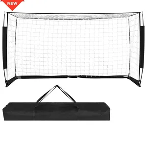 But de football portable SG01B, cadre en acier et filet en polyester, équipement d'entraînement extérieur, <span class=keywords><strong>prix</strong></span> bas, fabriqué en Chine - Product Image 1