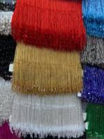 Vente en gros de franges de perles délicates faites à la main