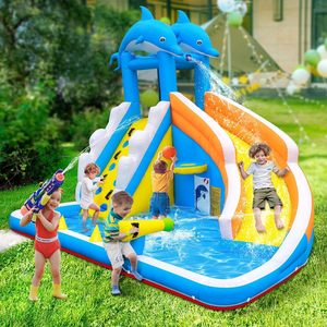 <span class=keywords><strong>Château</strong></span> gonflable RTS Oxford pour enfants, avec toboggan et piscine, idéal pour les fêtes et les jeux en extérieur dans le jardin. - Product Image 3