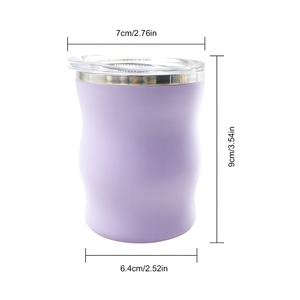 5oz 150ml Mini Stainless Steel Tumbler <b>Cup</b> <b>with</b> <b>Lid</b> PP Outer Shell <b>Reusable</b> Yerba Mate Coffee Beer Mug - Product Image 2