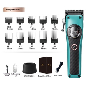 Cortadora y Recortadora de Pelo Eléctrica Profesional para Salón, 7800 RPM, Resistente al Agua, 6 Horas de Autonomía, con Peines Limitadores y Base de Carga - Product Image 1