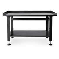 Banc de travail en acier robuste avec tiroirs verrouillables et pieds réglables pour atelier industriel et garage - Direct usine