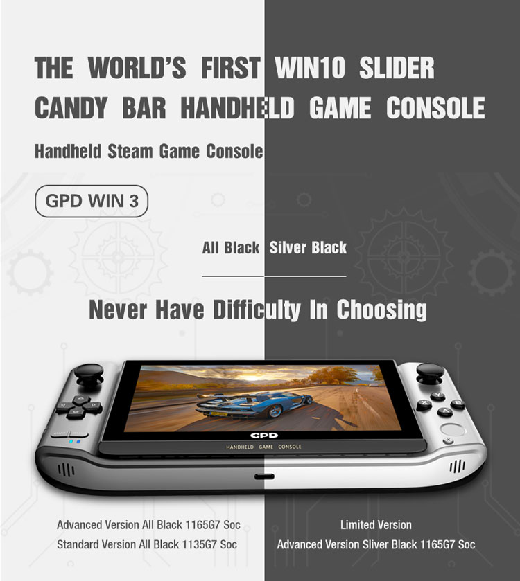 GPD Win 3 I5-1135G7 - Mini Game Console with 1 TB Hard Drive