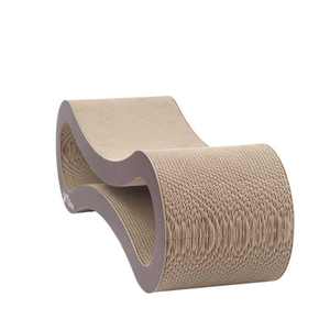 Rascador <span class=keywords><strong>para</strong></span> <span class=keywords><strong>Gatos</strong></span> Extra Grande de Lujo Clásico, Cama de Cartón Corrugado, Árbol <span class=keywords><strong>para</strong></span> <span class=keywords><strong>Gatos</strong></span> de 2 Niveles, Embalaje de Cartón, Uso en Interiores - Product Image 3
