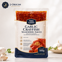 500g Chongqing Knoflook Kreeft Krabben Kruidensaus 12 Maanden Houdbaarheid voor Zeevruchten Restaurant Foodservice Groothandel OEM