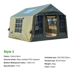 Tente de camping gonflable Dericsson pour 1/2/4/6/8/10/12 personnes, imperméable, pour le camping en plein air, grande tente familiale, OEM disponible - Product Image 4