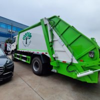 Chargeuse arrière, collecte des déchets, camions compacteurs d'ordures d'assainissement municipal, camion à compression, camion à ordures de compactage de 10 cubes