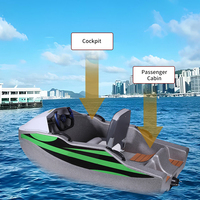 Équipement de divertissement aquatique personnalisable en matériau EPP, alimenté au lithium 15 kW, bateau kart électrique